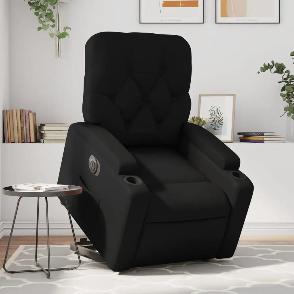 Fauteuil inclinable électrique noir similicuir - XIOS