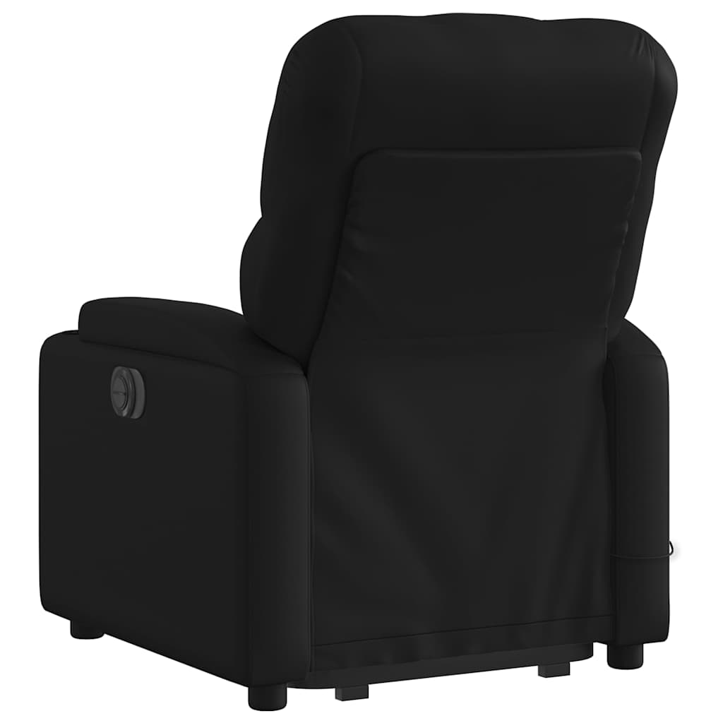 Fauteuil inclinable de massage électrique noir similicuir - XIOS