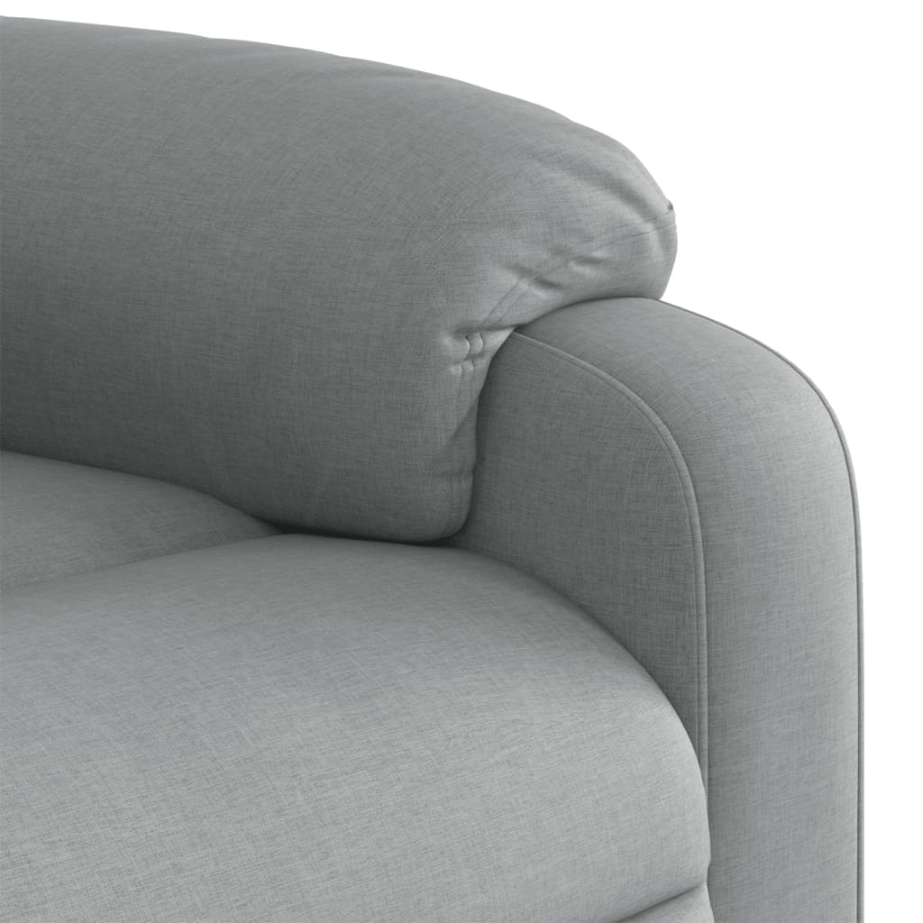 Fauteuil inclinable électrique Gris clair Tissu - XIOS