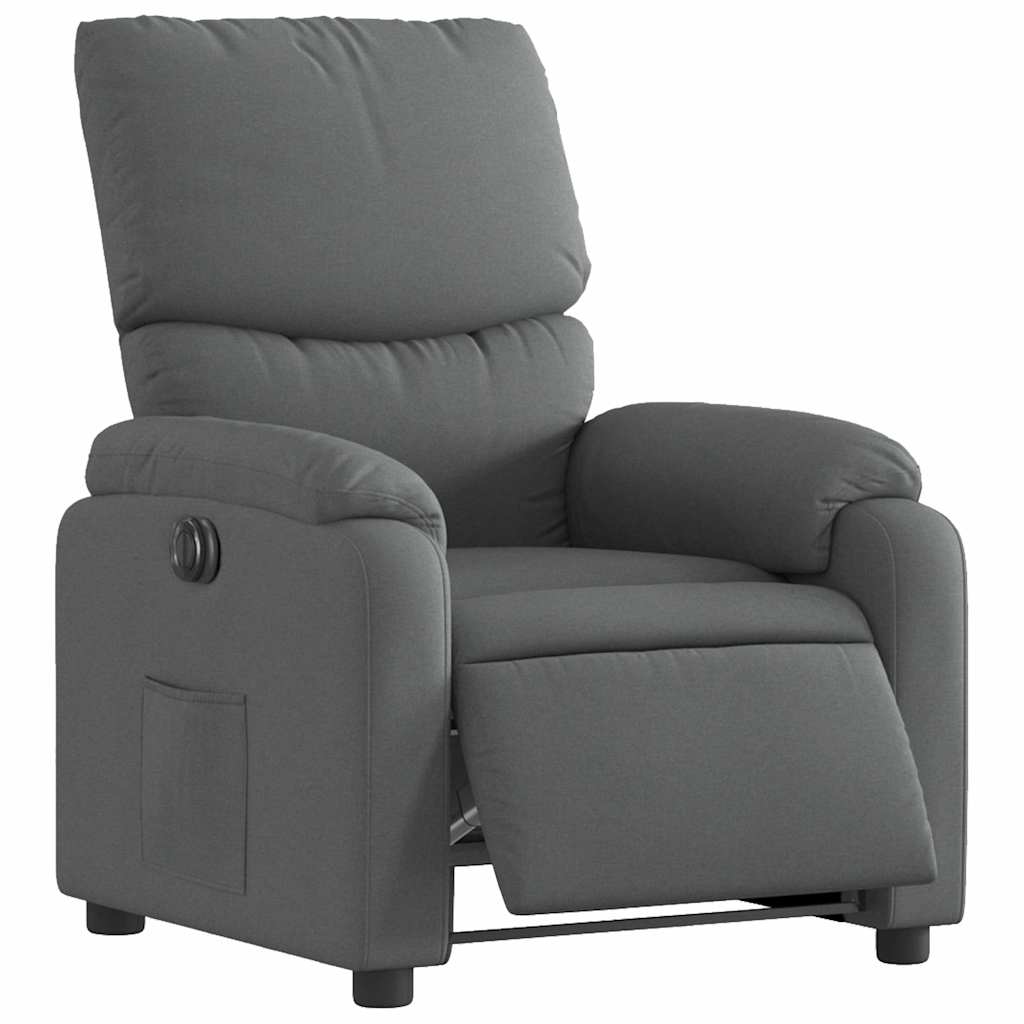 Fauteuil inclinable électrique Gris foncé Tissu - XIOS