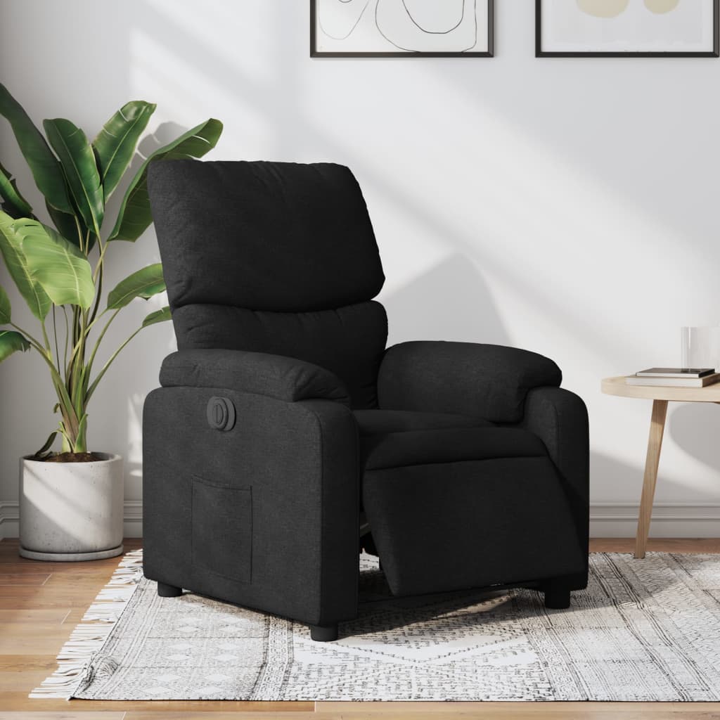 Fauteuil inclinable électrique Noir Tissu - XIOS