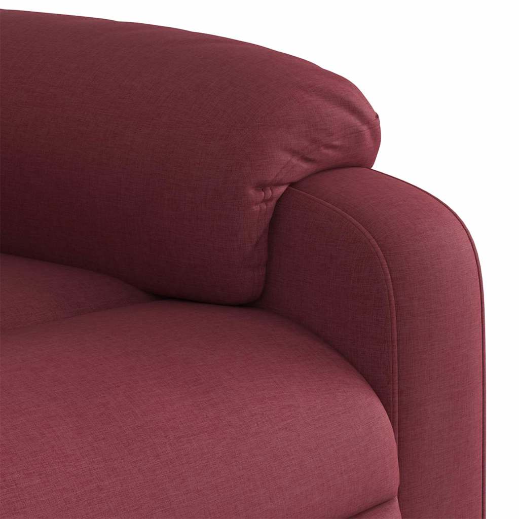 Fauteuil inclinable électrique Rouge bordeaux Tissu - XIOS