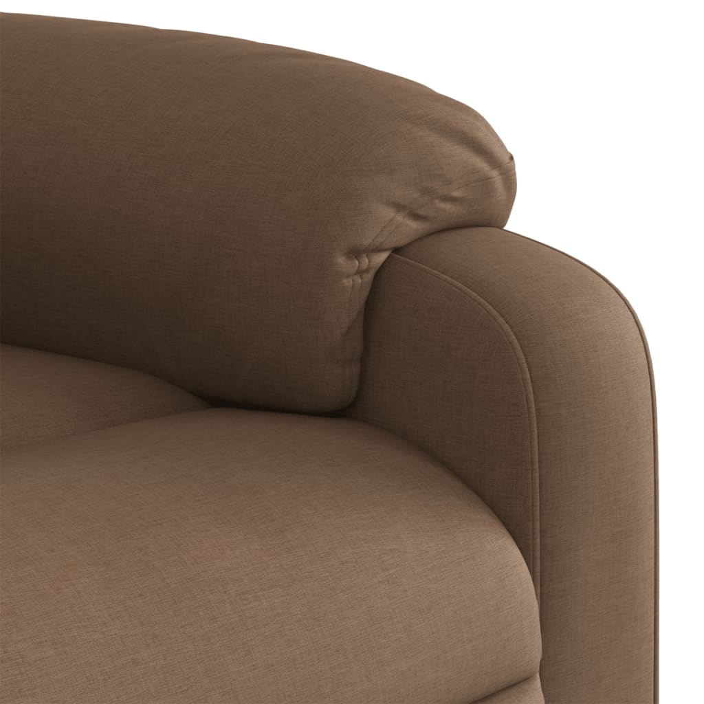 Fauteuil inclinable électrique Marron Tissu - XIOS