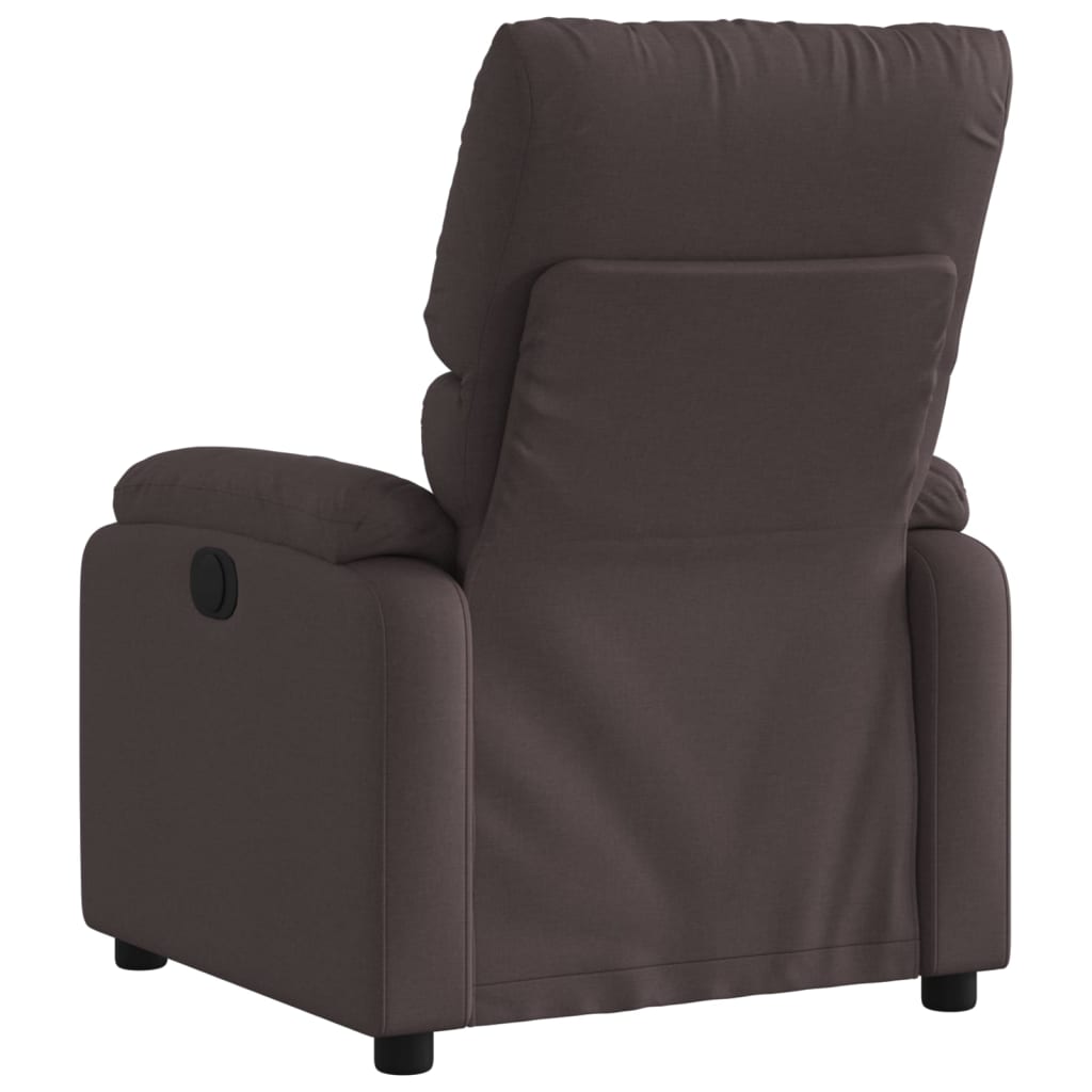 Fauteuil inclinable électrique Marron foncé Tissu - XIOS