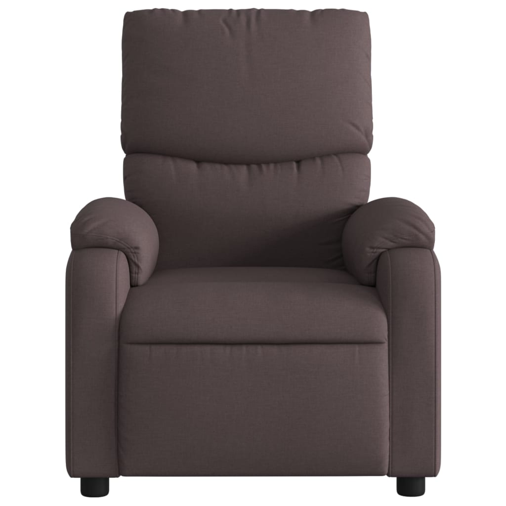 Fauteuil inclinable électrique Marron foncé Tissu - XIOS