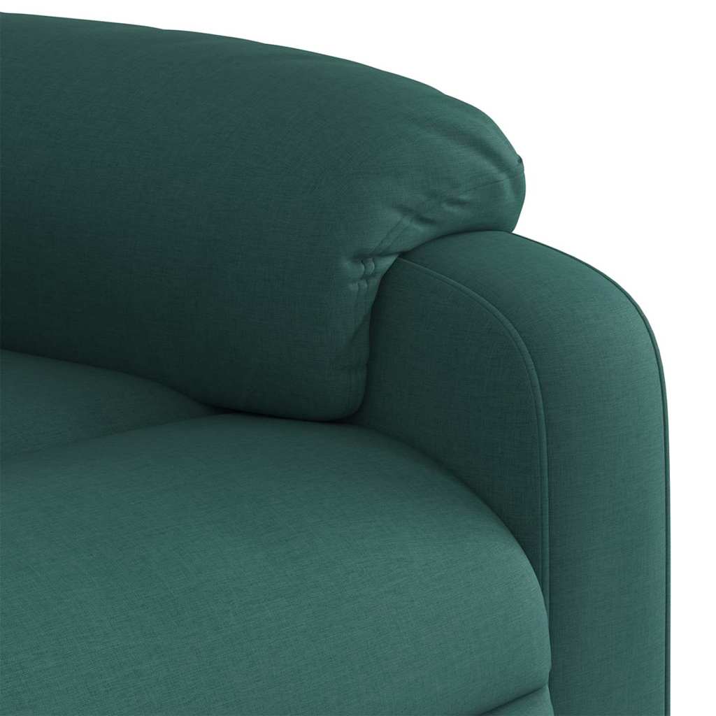 Fauteuil inclinable électrique Vert foncé Tissu - XIOS