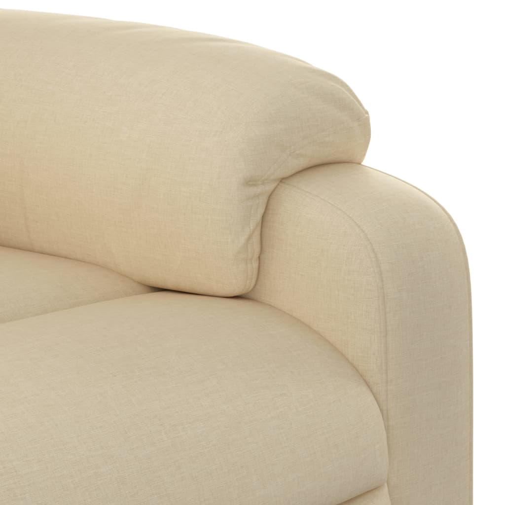 Fauteuil inclinable électrique Crème Tissu - XIOS