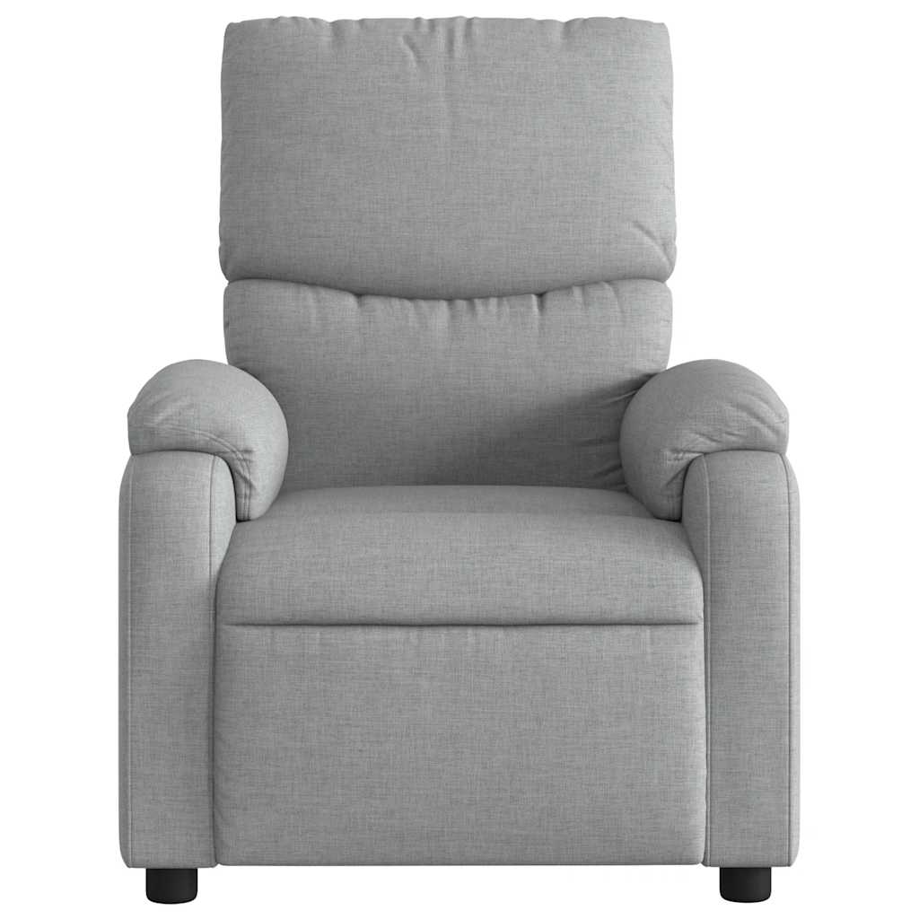 Fauteuil de massage inclinable électrique gris clair tissu - XIOS