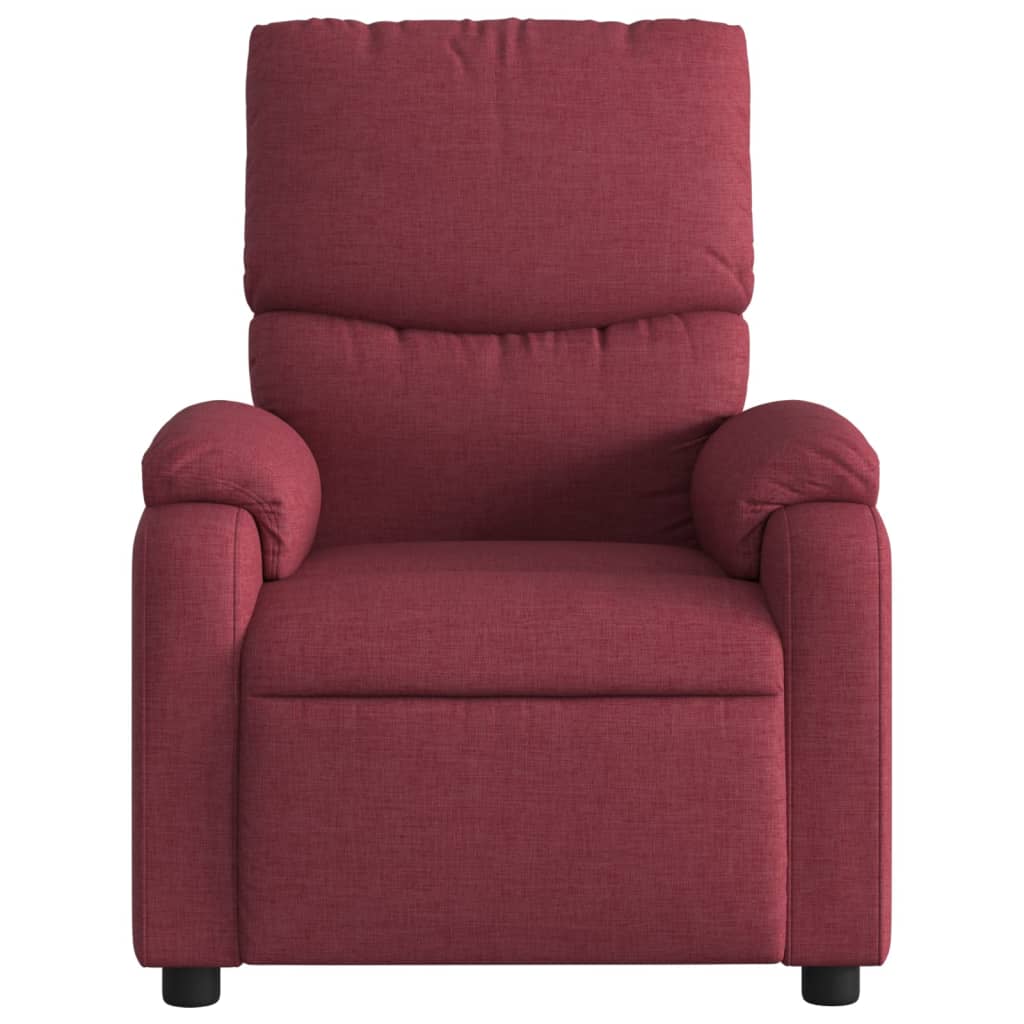 Fauteuil de massage inclinable électrique Rouge bordeaux Tissu - XIOS