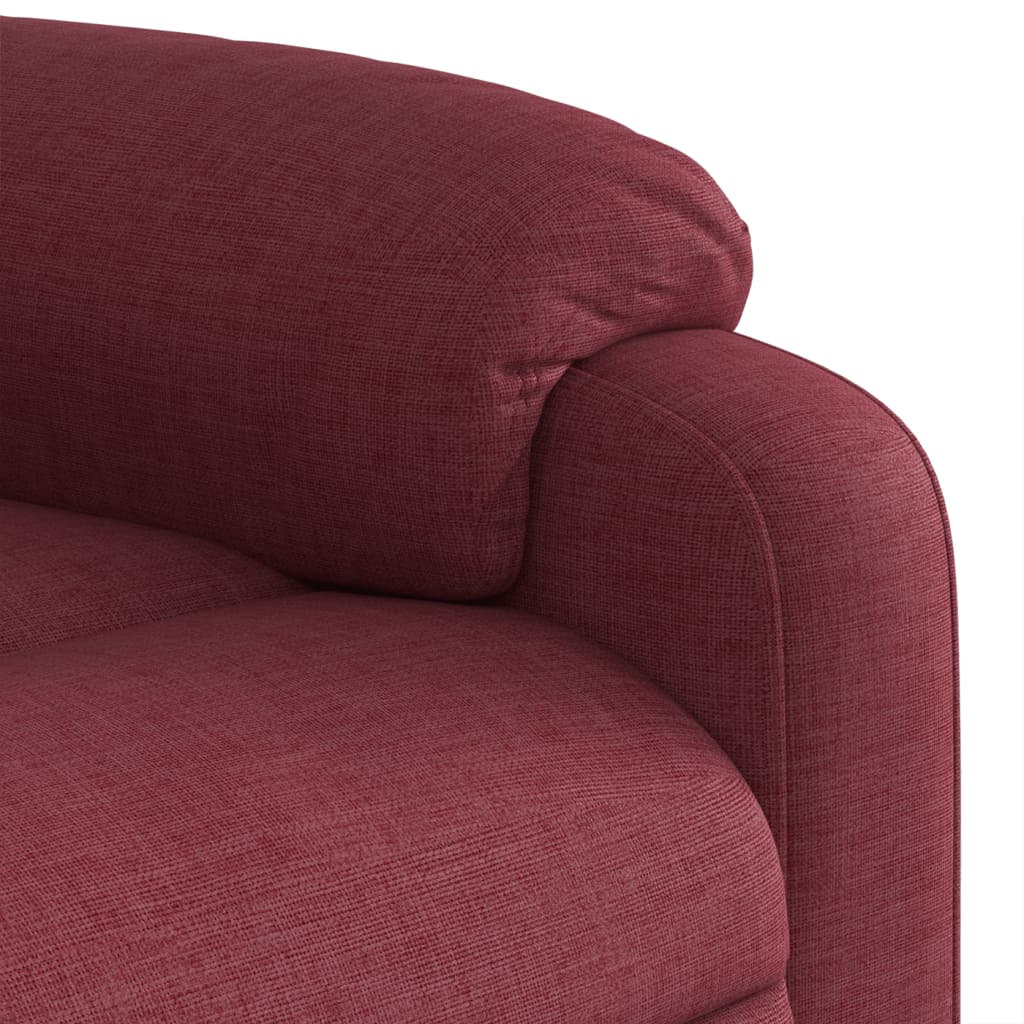 Fauteuil de massage inclinable électrique Rouge bordeaux Tissu - XIOS