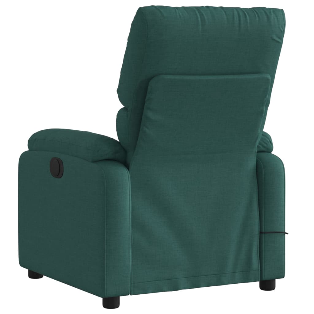Fauteuil de massage inclinable électrique Vert foncé Tissu - XIOS
