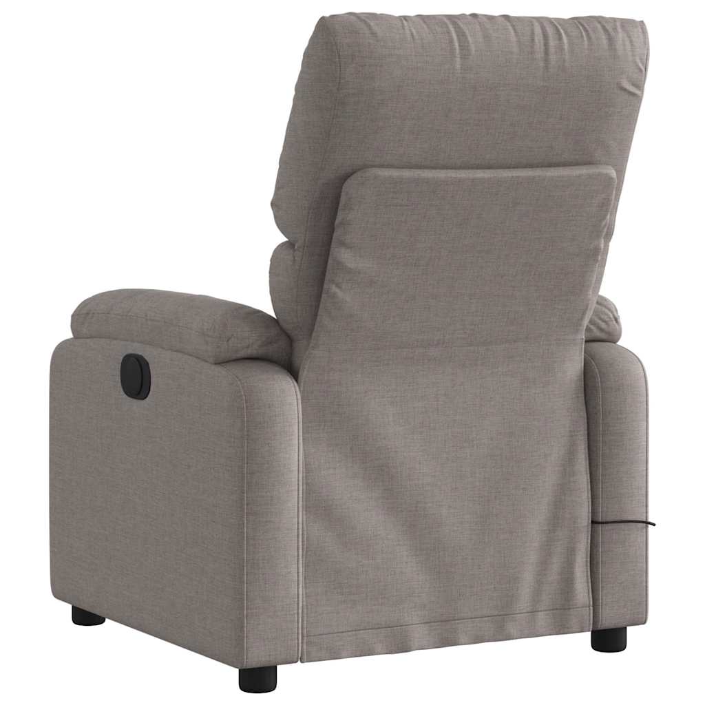 Fauteuil de massage inclinable électrique Taupe Tissu - XIOS