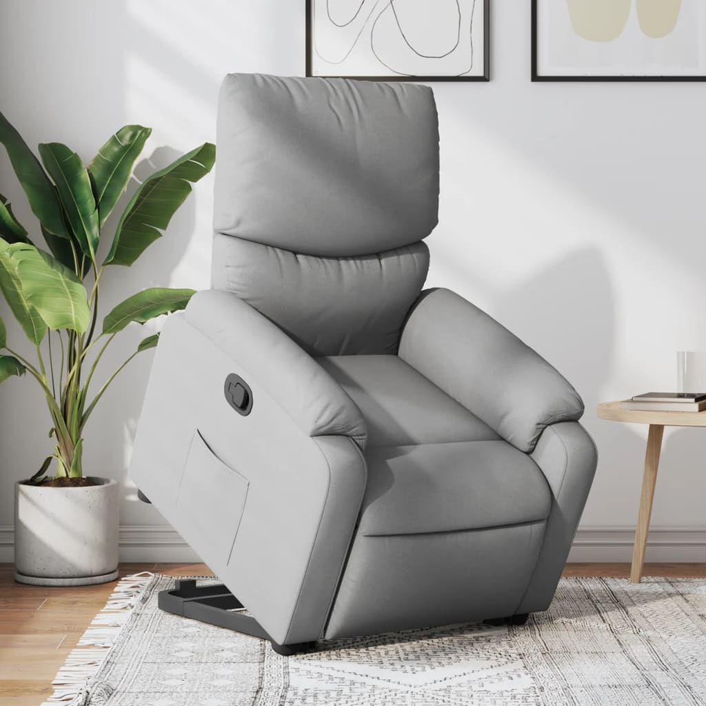 Fauteuil inclinable Gris clair Tissu - XIOS