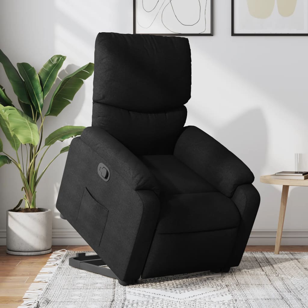 Fauteuil inclinable noir tissu - XIOS