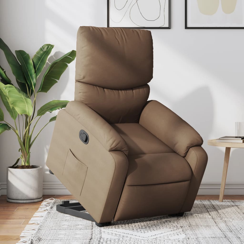 Fauteuil inclinable Marron Tissu