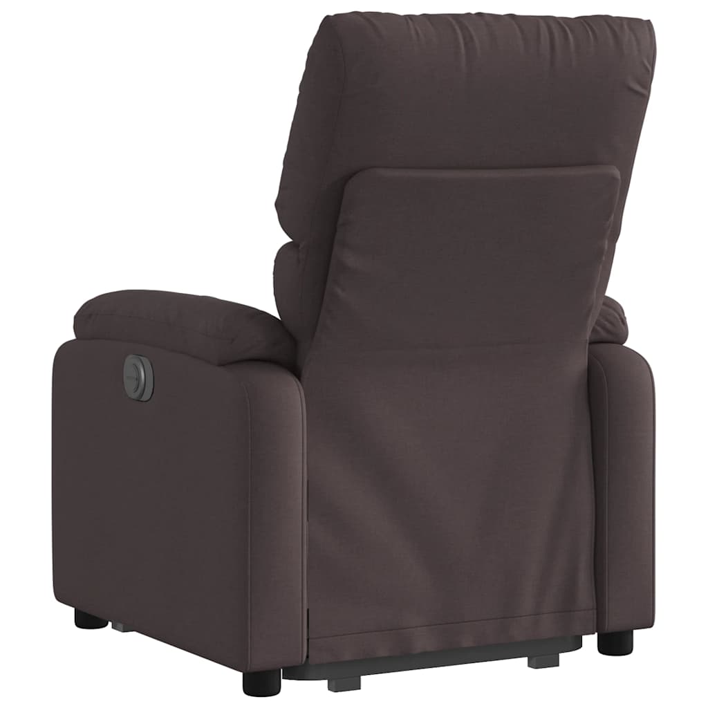 Fauteuil inclinable marron foncé tissu - XIOS