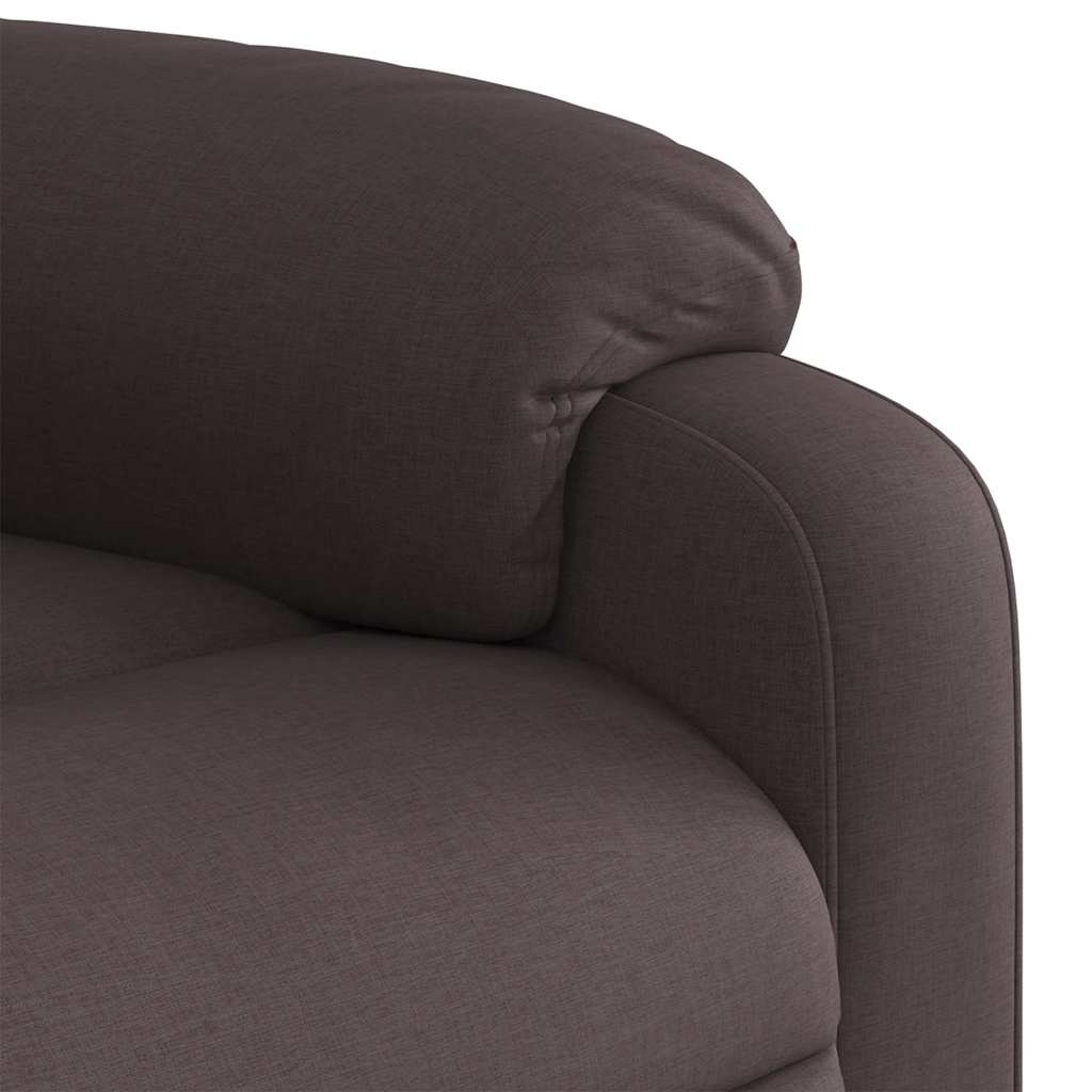 Fauteuil inclinable marron foncé tissu - XIOS