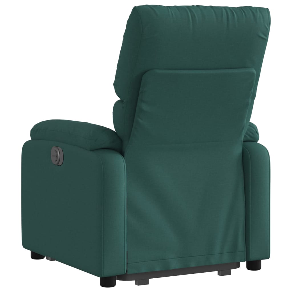 Fauteuil inclinable vert foncé tissu - XIOS