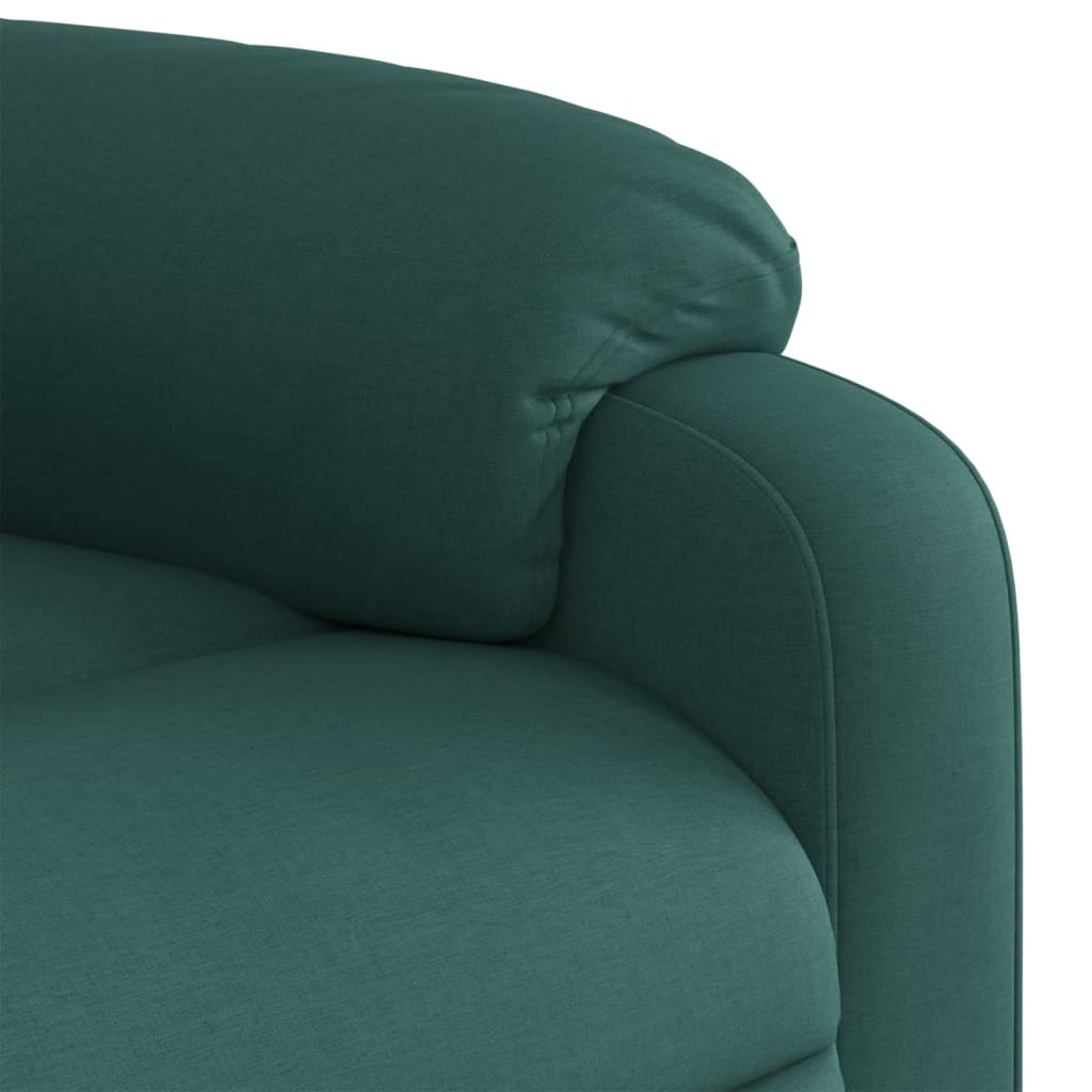 Fauteuil inclinable vert foncé tissu - XIOS