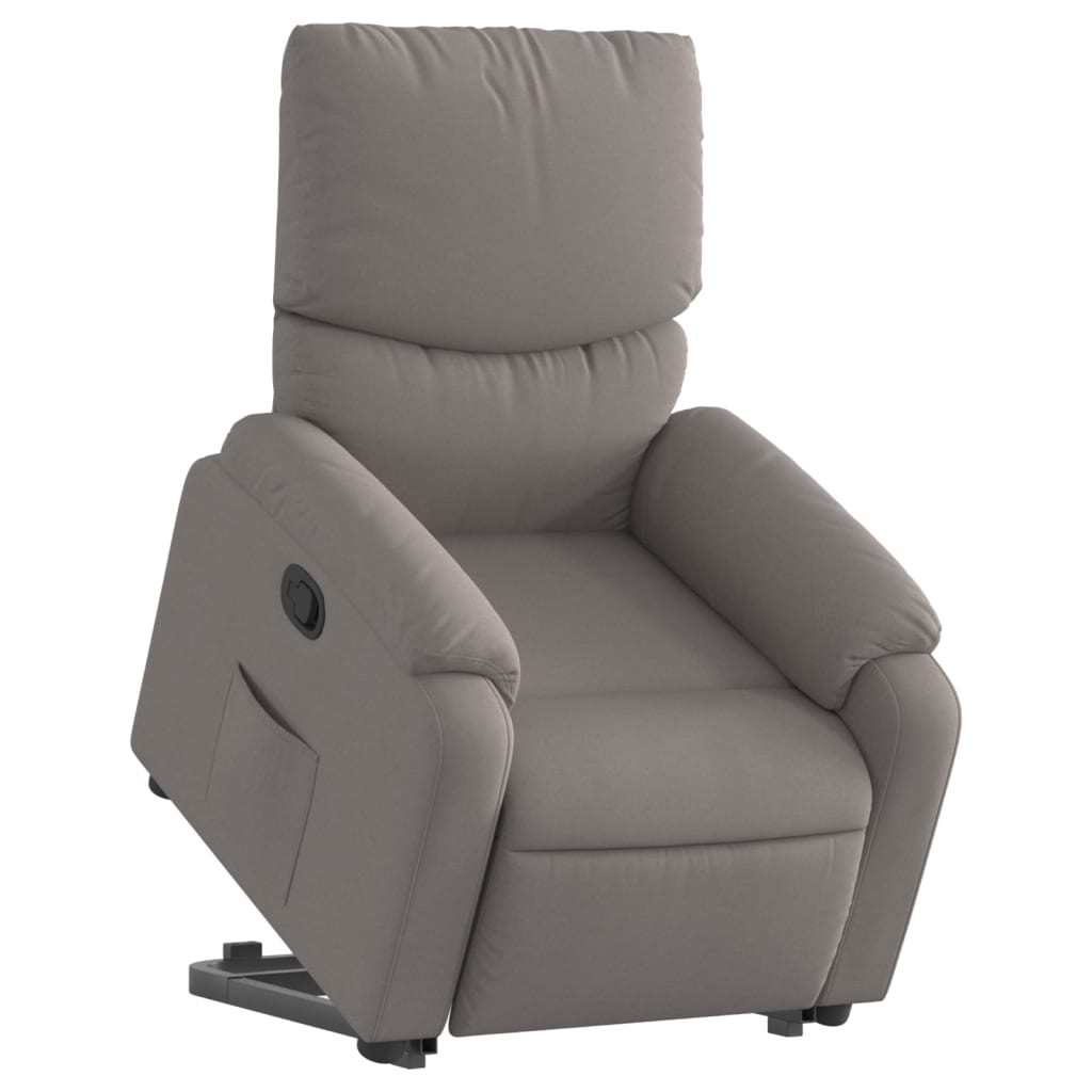 Fauteuil inclinable taupe tissu - XIOS