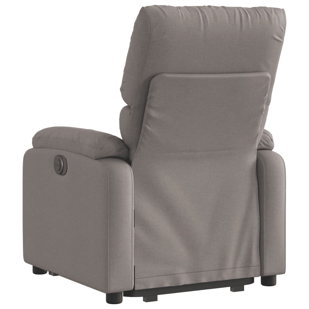 Fauteuil inclinable taupe tissu - XIOS
