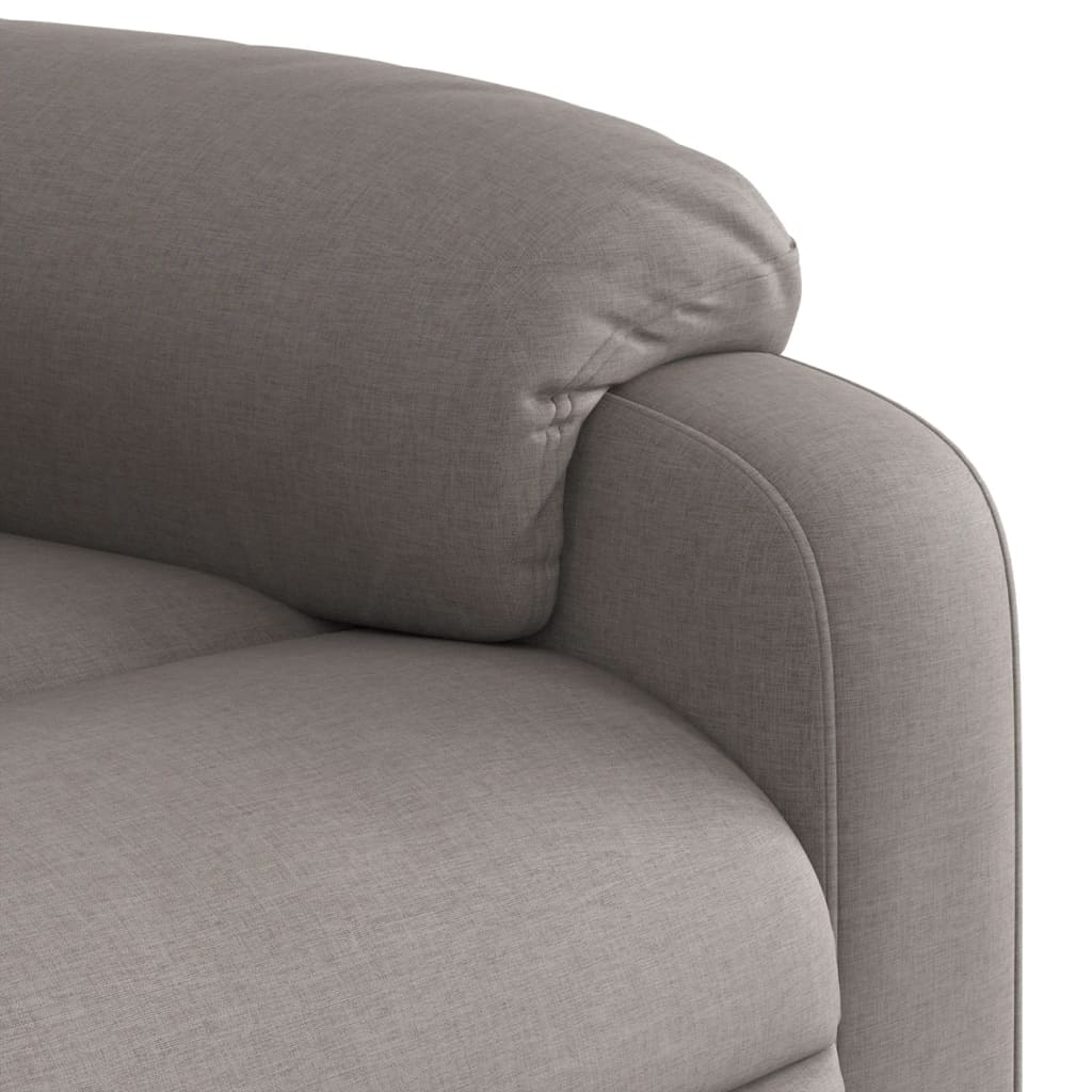 Fauteuil inclinable taupe tissu - XIOS