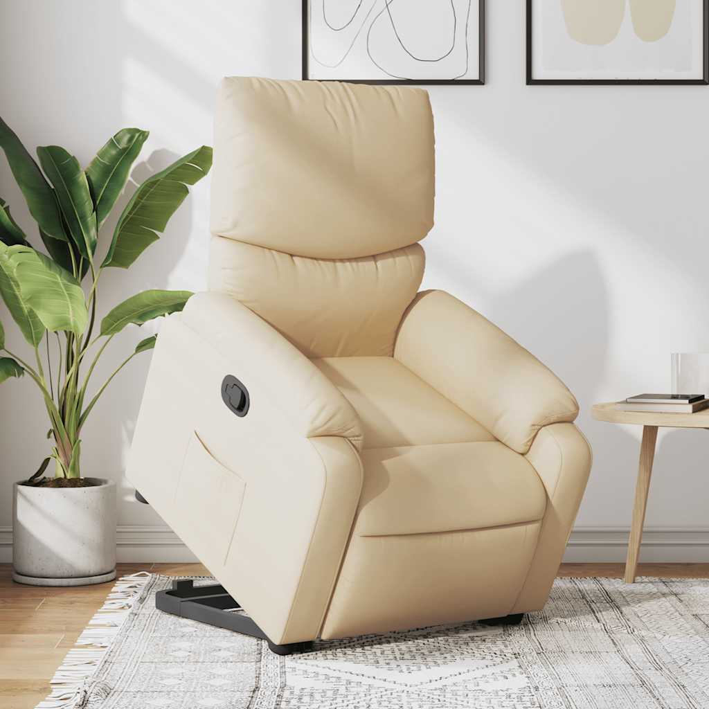 Fauteuil inclinable Crème Tissu - XIOS