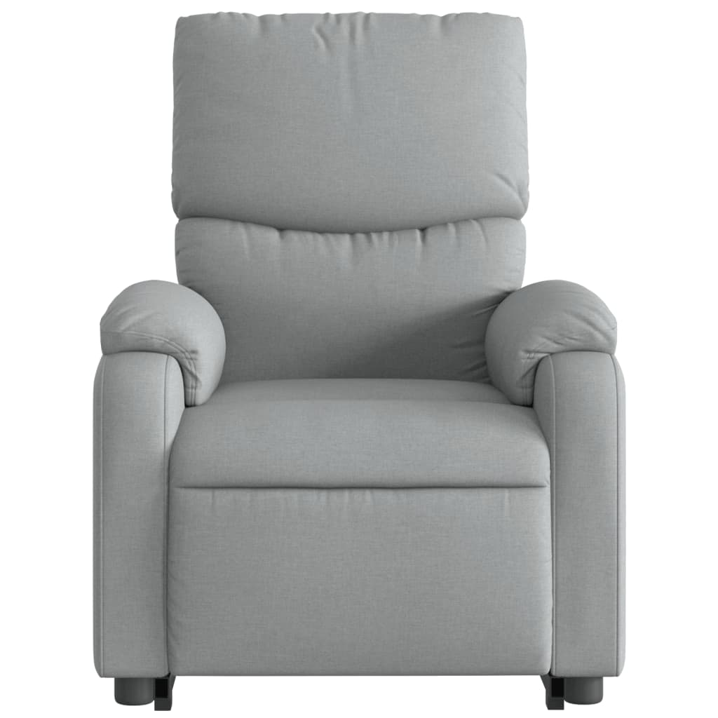 Fauteuil de massage inclinable Gris clair Tissu - XIOS