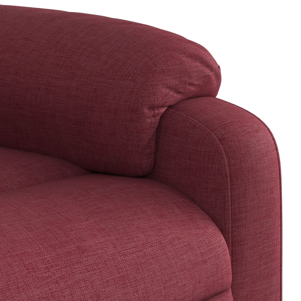 Fauteuil inclinable de massage Rouge bordeaux Tissu - XIOS