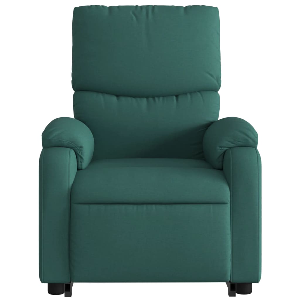 Fauteuil inclinable de massage Vert foncé Tissu - XIOS