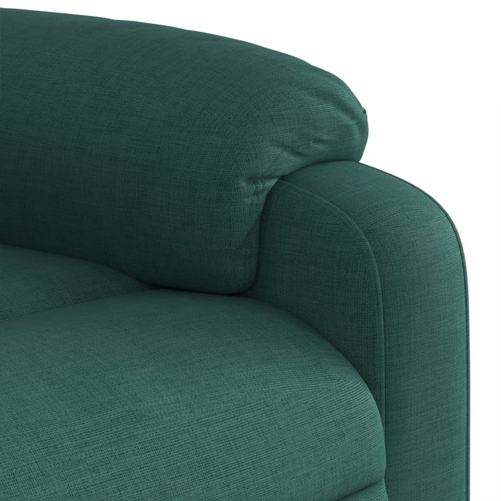 Fauteuil inclinable de massage Vert foncé Tissu - XIOS