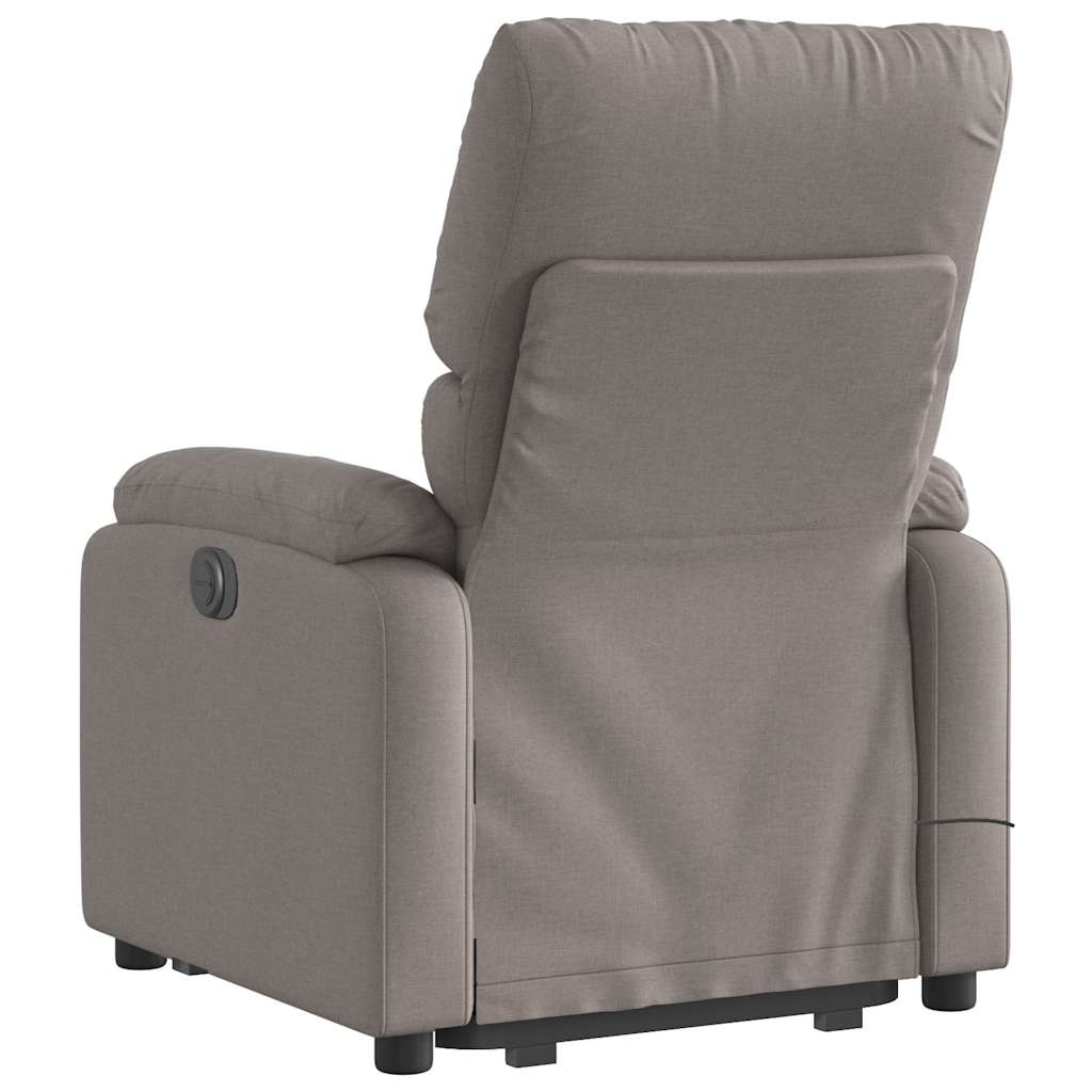 Fauteuil inclinable de massage Taupe Tissu - XIOS