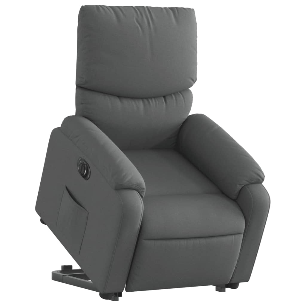 Fauteuil inclinable électrique gris foncé tissu - XIOS