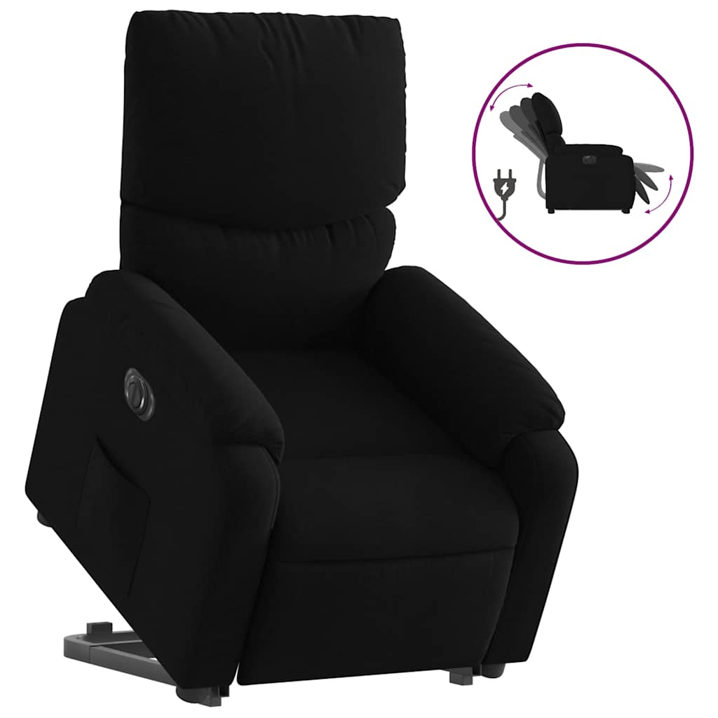 Fauteuil inclinable électrique noir tissu - XIOS