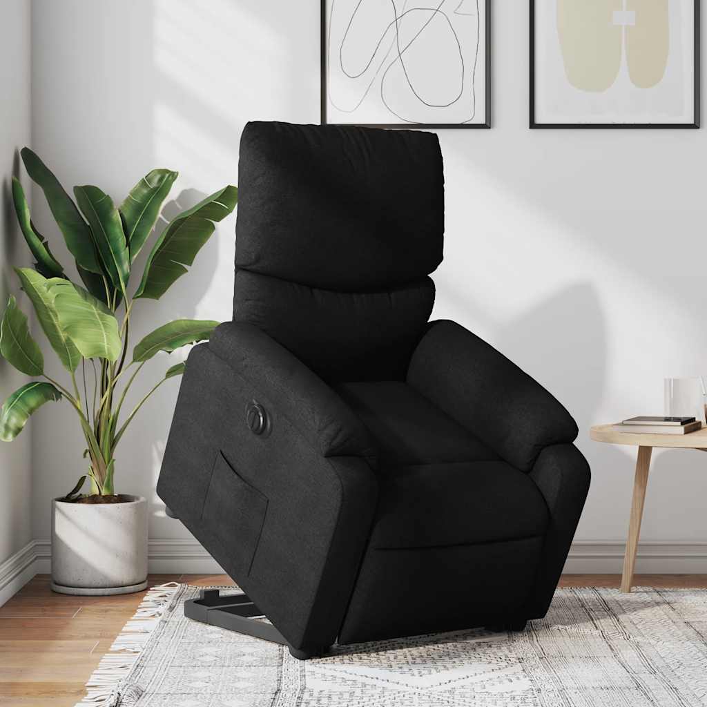 Fauteuil inclinable électrique noir tissu - XIOS