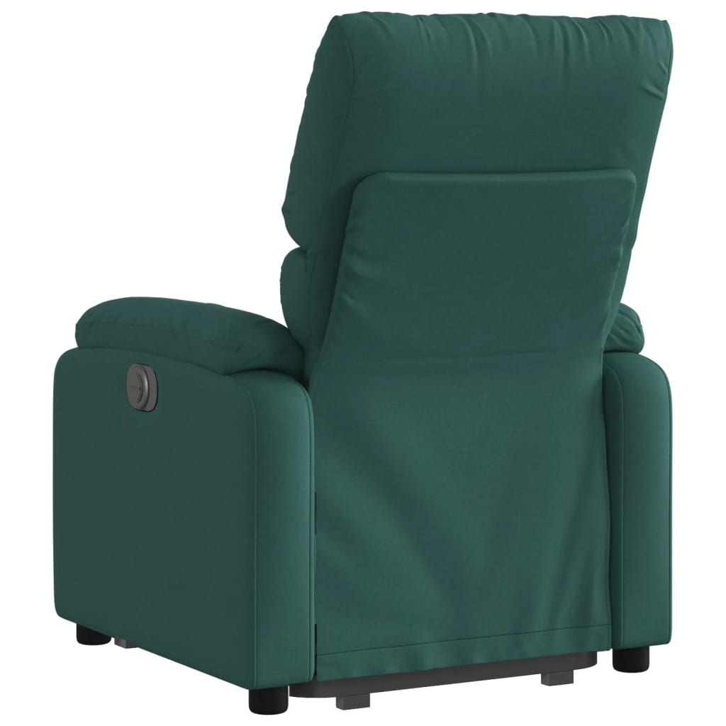 Fauteuil inclinable électrique vert foncé tissu - XIOS