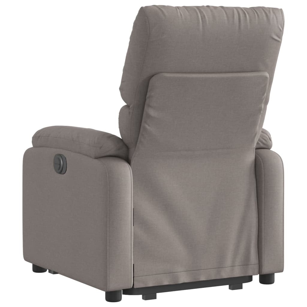 Fauteuil inclinable électrique taupe tissu - XIOS