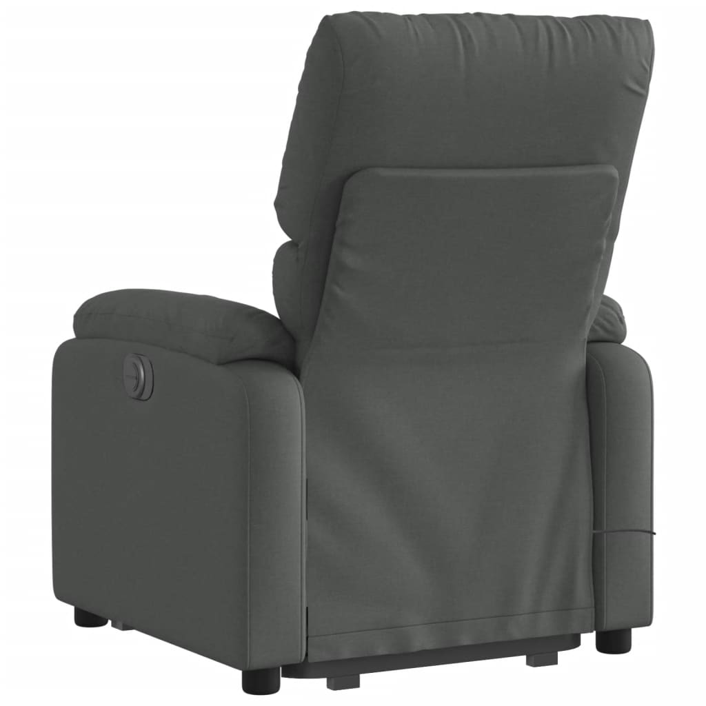 Fauteuil inclinable de massage électrique Gris foncé Tissu - XIOS