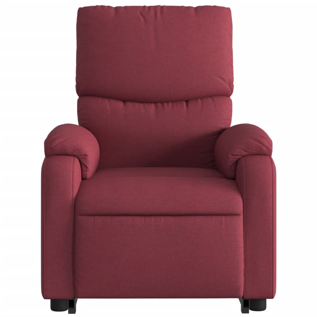 Fauteuil inclinable de massage électrique Rouge bordeaux Tissu - XIOS