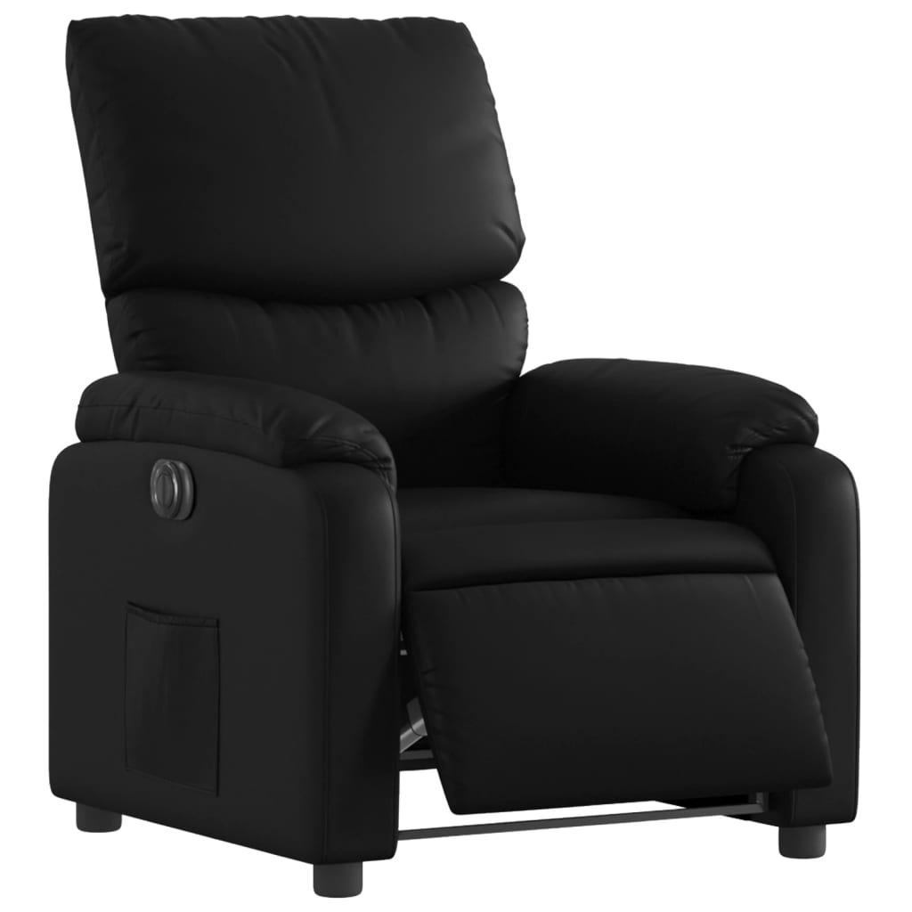 Fauteuil inclinable électrique Noir Similicuir - XIOS