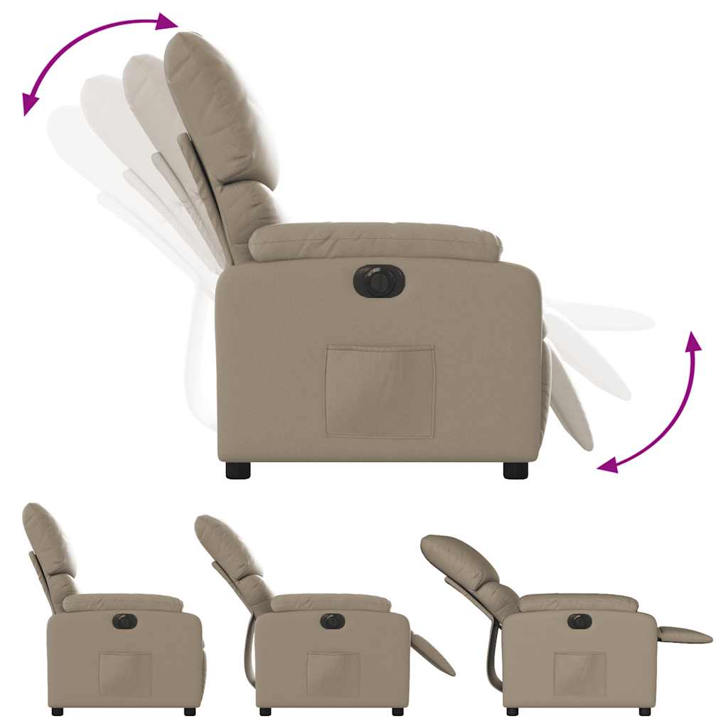 Fauteuil inclinable électrique Cappuccino Similicuir - XIOS