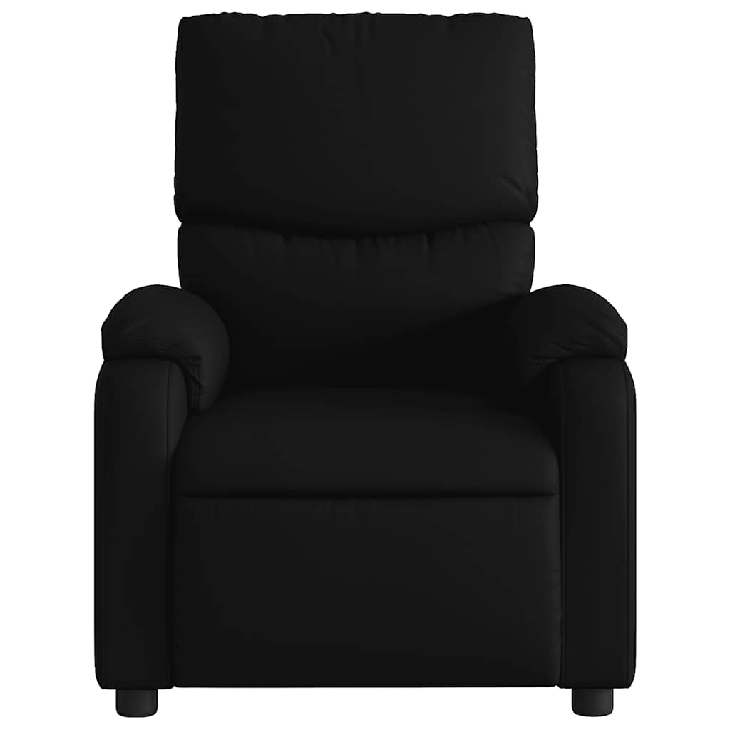 Fauteuil de massage inclinable électrique noir similicuir