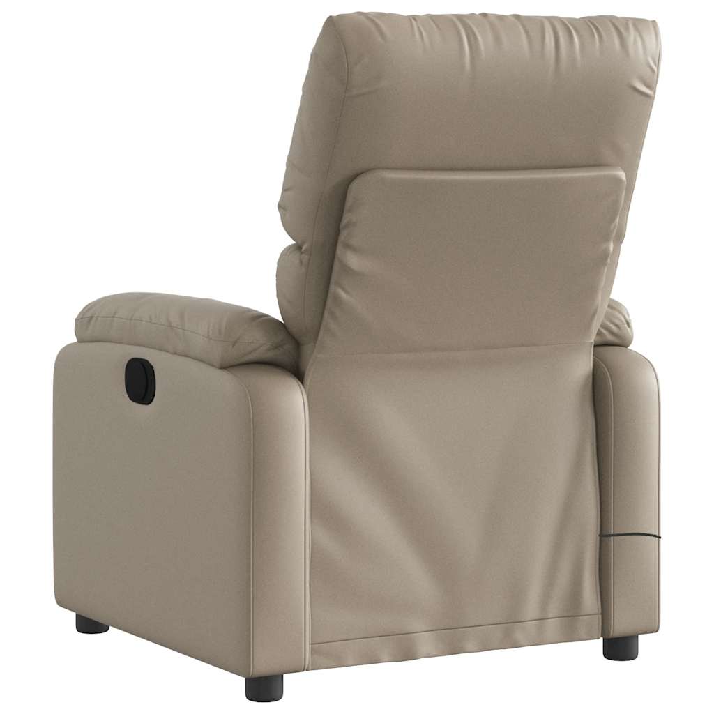 Fauteuil de massage inclinable électrique cappuccino similicuir - XIOS