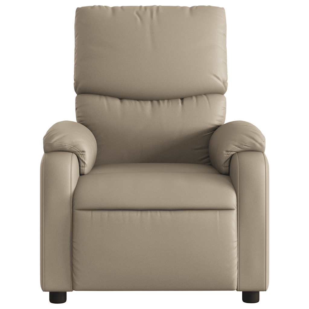 Fauteuil de massage inclinable électrique cappuccino similicuir - XIOS