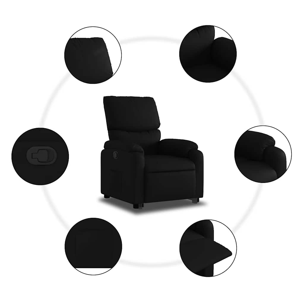 Fauteuil inclinable Noir Similicuir - XIOS