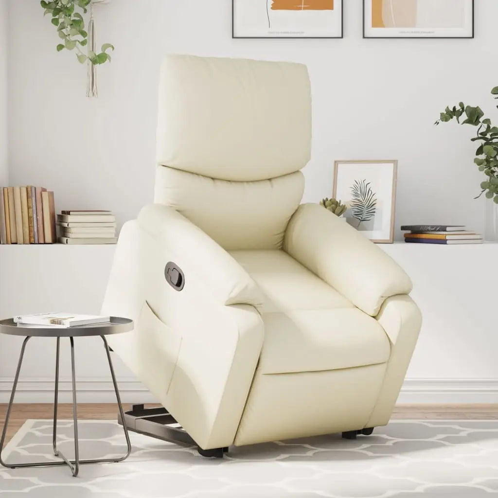 Fauteuil inclinable Crème Similicuir - XIOS