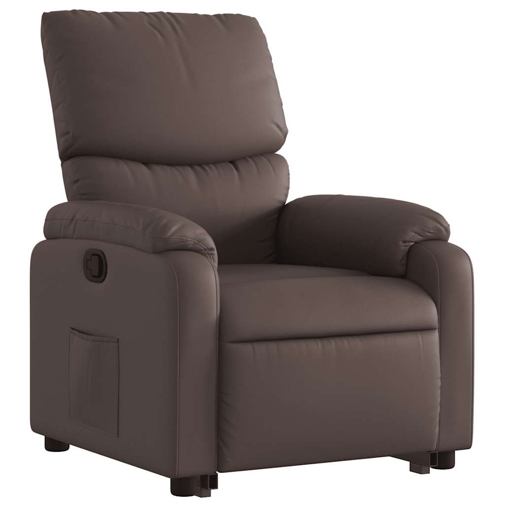 Fauteuil inclinable marron similicuir - XIOS
