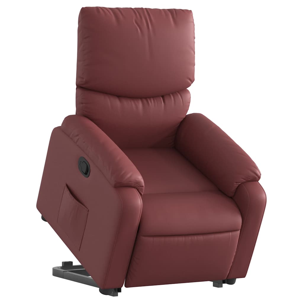 Fauteuil inclinable Rouge bordeaux Similicuir - XIOS