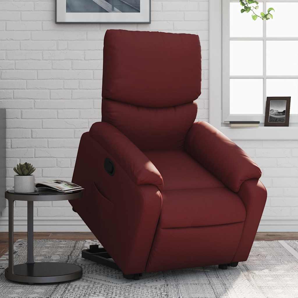 Fauteuil inclinable Rouge bordeaux Similicuir - XIOS