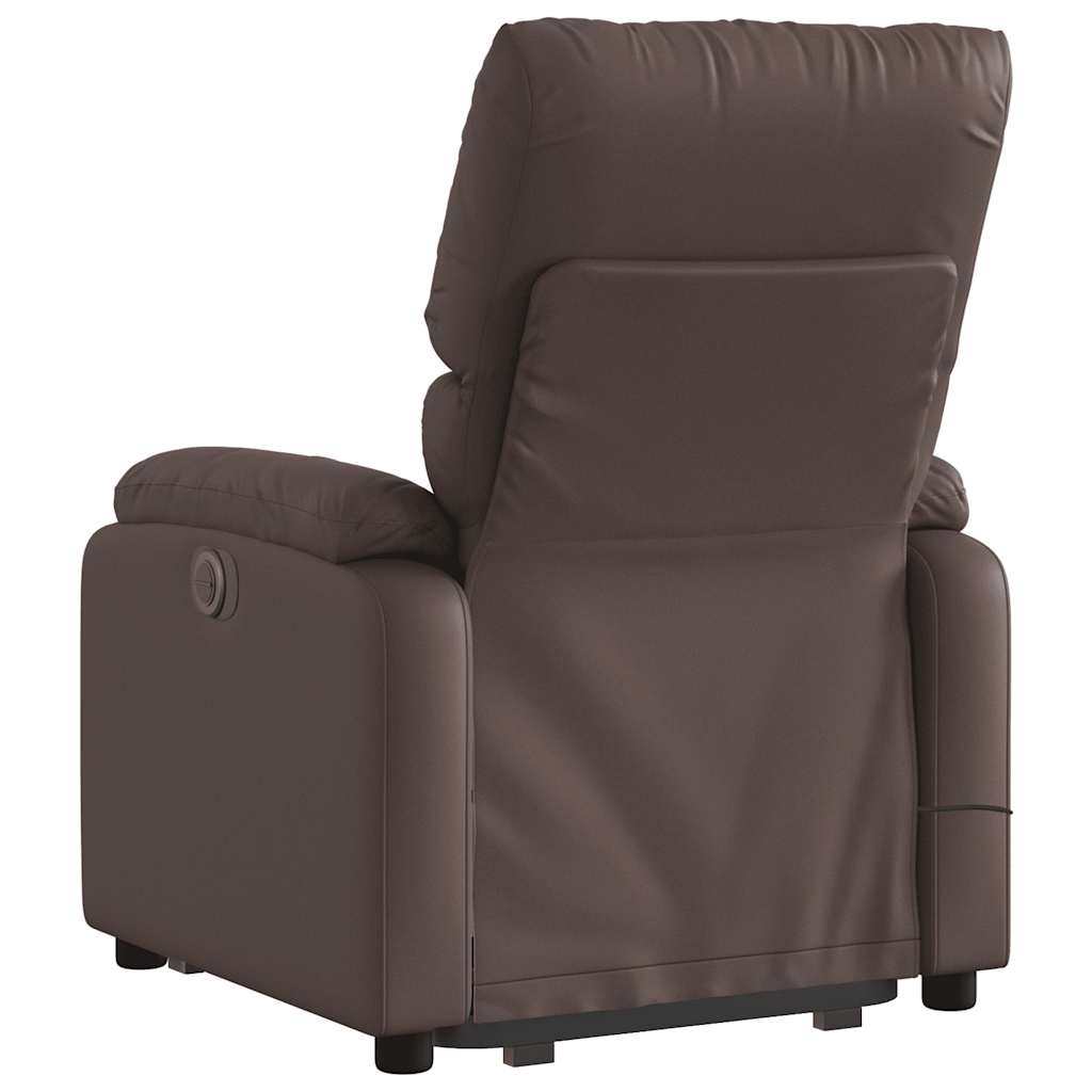 Fauteuil inclinable de massage Marron Similicuir - XIOS